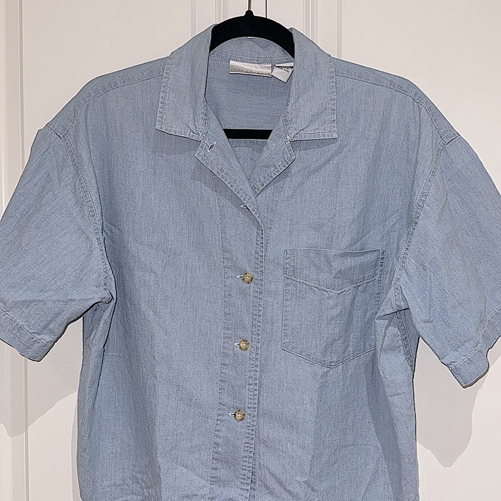 Van Heusen Vintage Chambray Blouse
